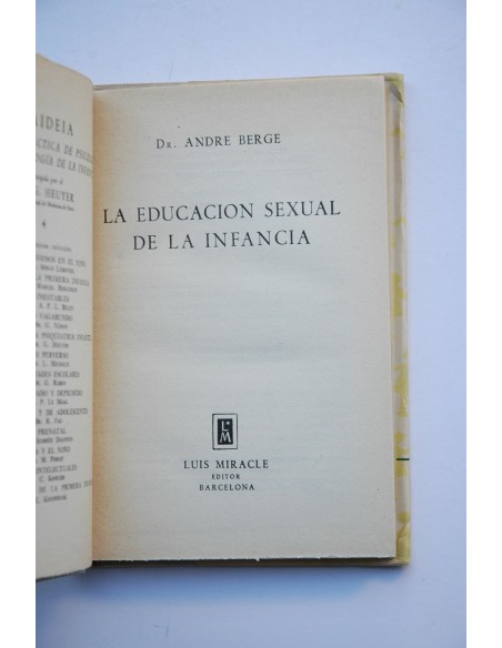La educación sexual en la infancia