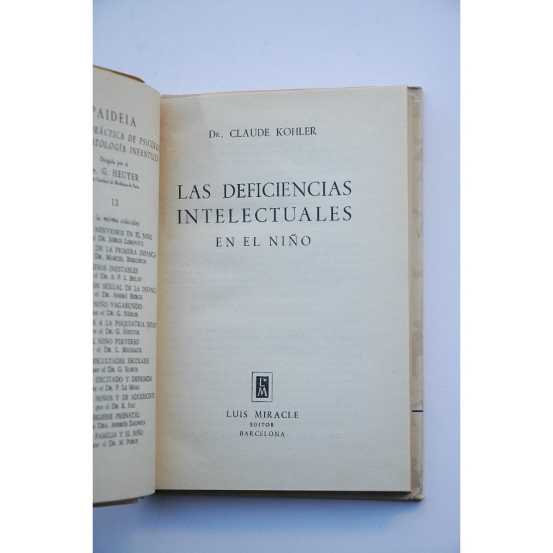 Deficiencias intelectuales en el niño