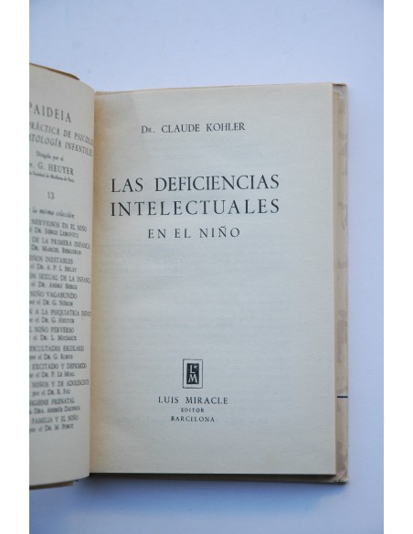 Deficiencias intelectuales en el niño