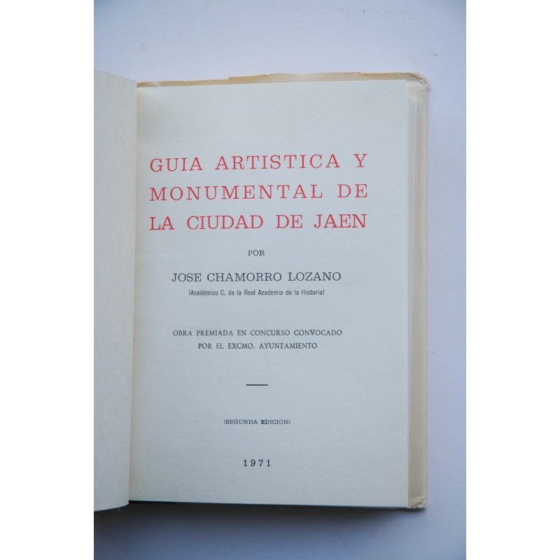 Guía artística monumental de la Ciudad de Jaén