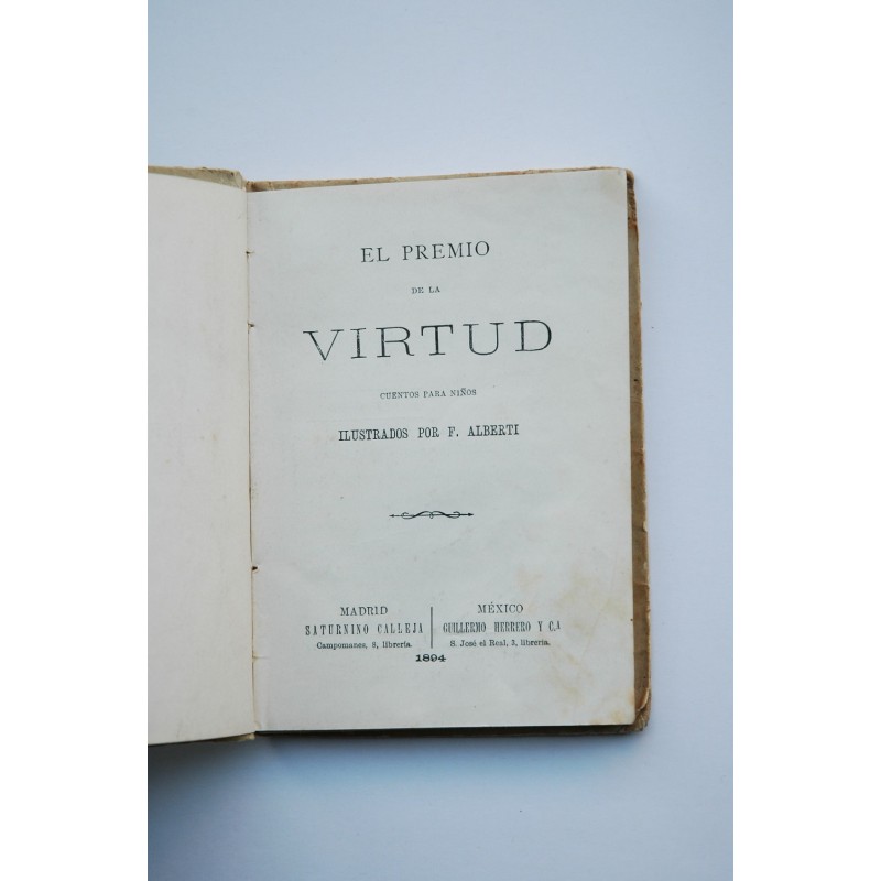 El premio de la virtud : cuentos para niños
