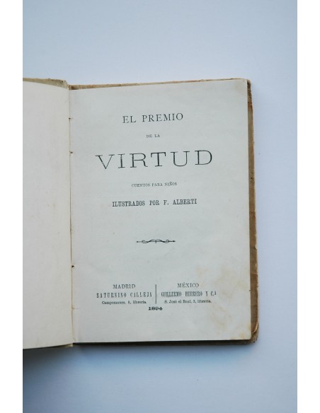 El premio de la virtud : cuentos para niños