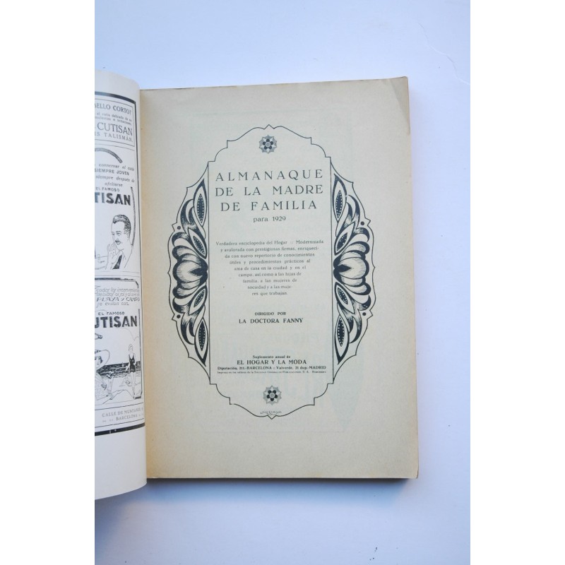 Almanaque de la madre de familia para 1929 :...