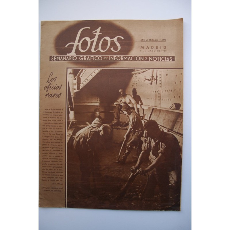 Fotos : semanario gráfico de información y noticias. nº 270. 1942