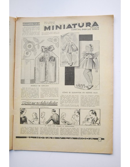 El hogar y la moda -  Nº 1044 (15 de abril, 1935)