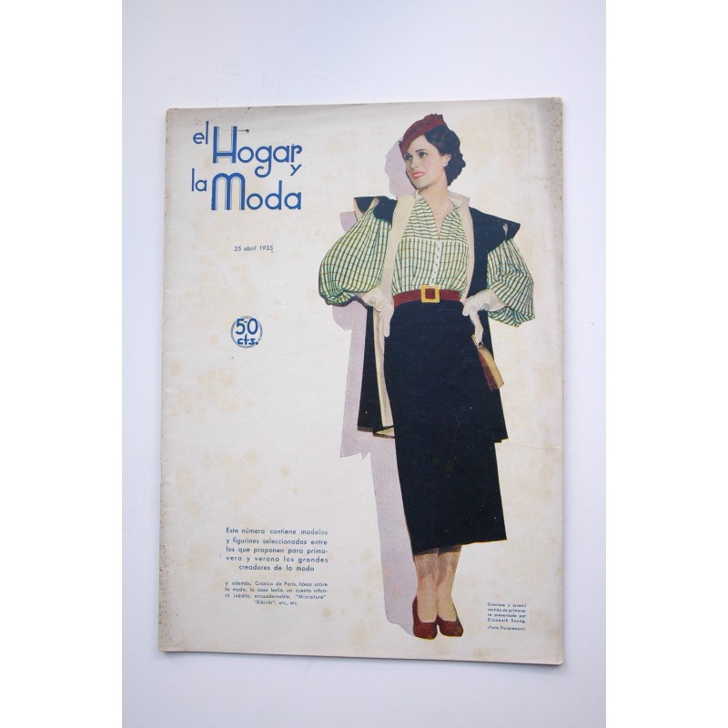 El hogar y la moda - Nº 1045 (25 de abril, 1935)