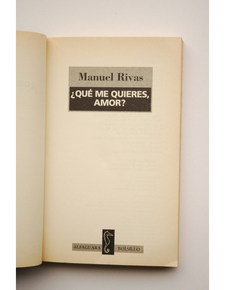 ¿Qué me quieres amor?