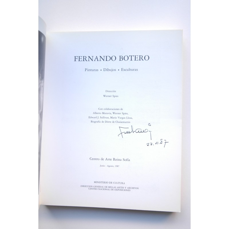 Fernando Botero : pinturas, dibujos, esculturas