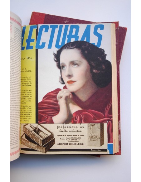 LECTURAS : revista de arte y literatura de El Hogar y La Moda  Nº 176- Nº 187, enero-diciembre 1936