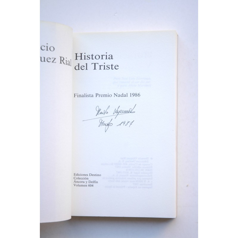 Historia del triste