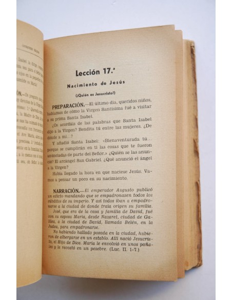 Catequesis bíblicas. Lecciones para los primeros ciclos de instrucción religiosa
