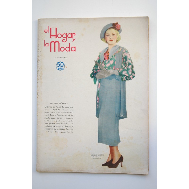 El hogar y la moda -  Nº 1067 (5 octubre 1935)
