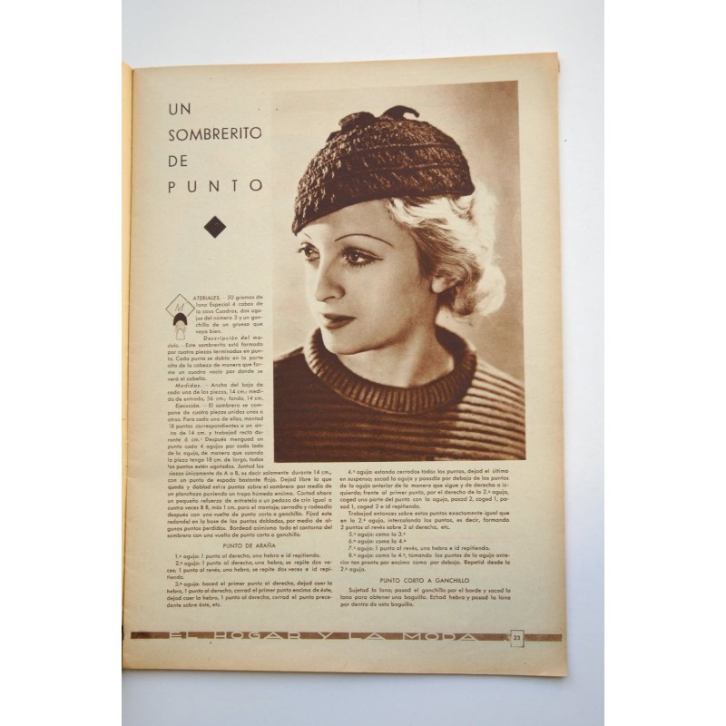 El hogar y la moda -  Nº 1067 (5 octubre 1935)