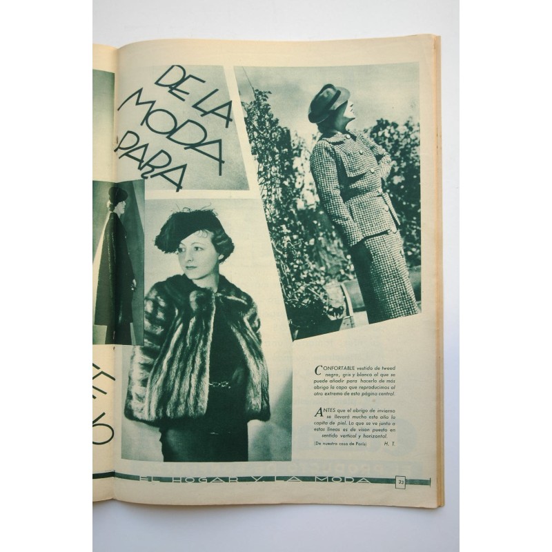 El hogar y la moda -  Nº 1067 (5 octubre 1935)