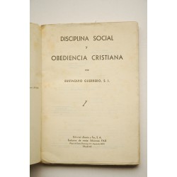 Disciplina social y obediencia cristiana 2