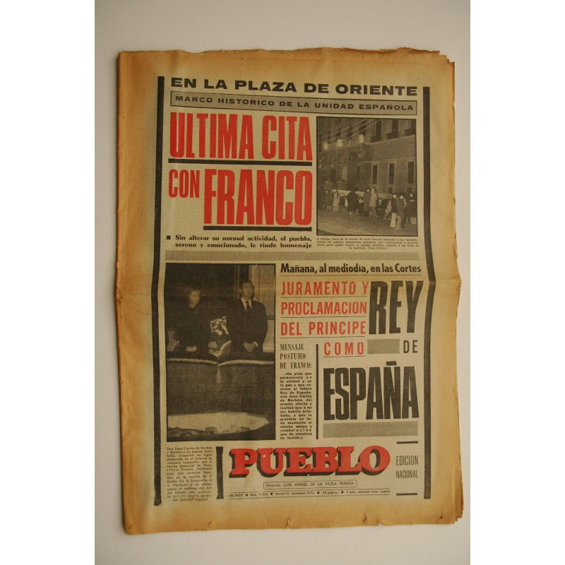 Pueblo (21 noviembre 1975). Última cita con Franco