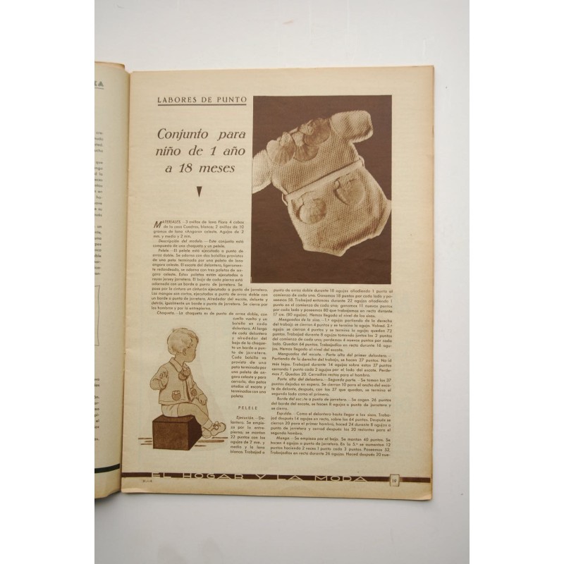 El hogar y la moda -  Nº 1068 (15 octubre1935)