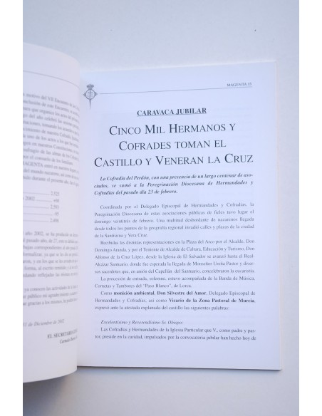 Magenta : revista cofrade. Murcia, Nº 18, 2003