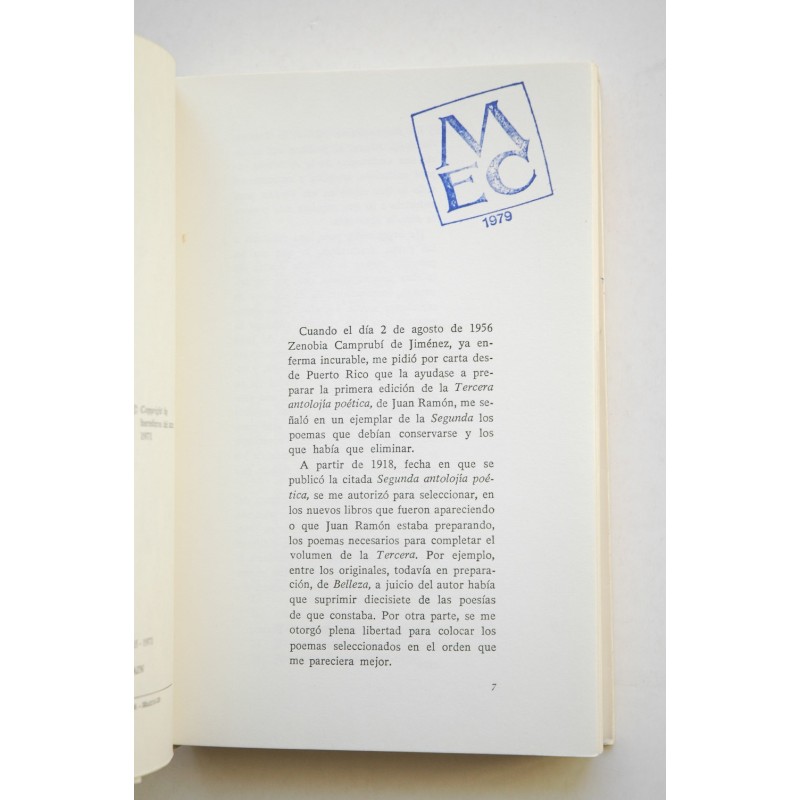 Antología poética de Juan Ramón Jiménez (1898 -...
