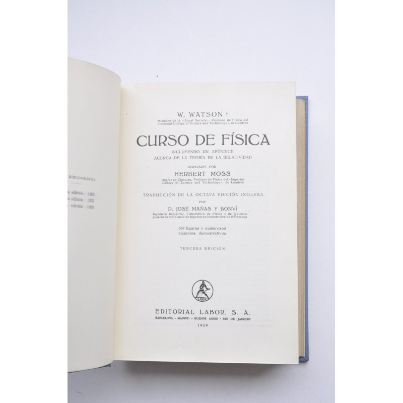 Curso de física : incluyendo un apéndice acerca...