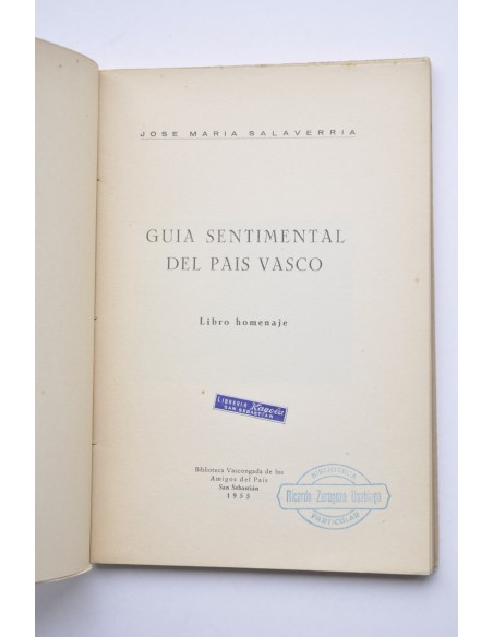 Guía sentimental del País Vasco