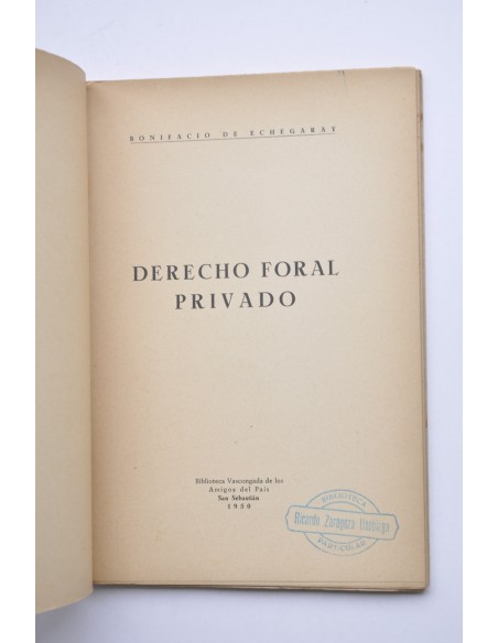 Derecho Foral Privado