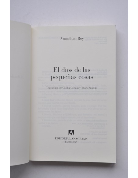 El dios de las pequeñas cosas