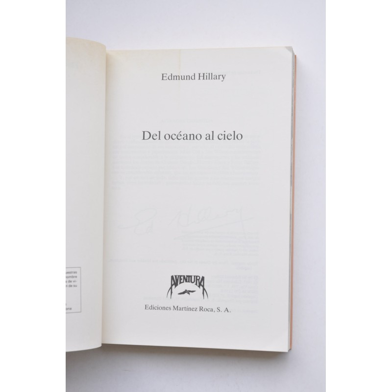 Del océano al cielo : travesía insólita de la...