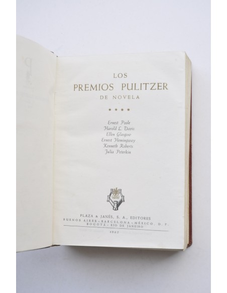 Los premios Pulitzer de novela. Tomo IV