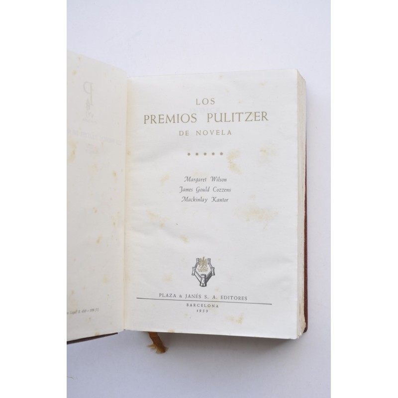 Los premios Pulitzer de novela. Tomo V