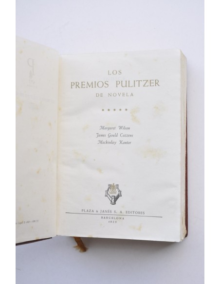 Los premios Pulitzer de novela. Tomo V