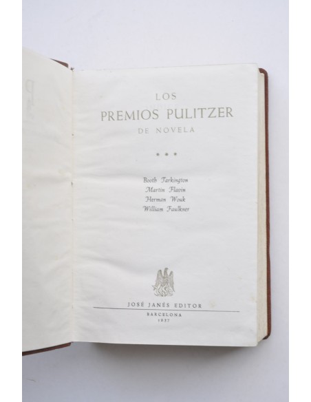 Los premios Pulitzer de novela. Tomo III