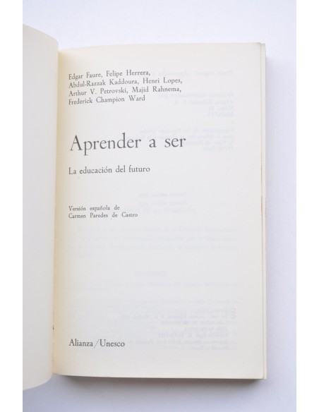Aprender a ser. La educación del futuro