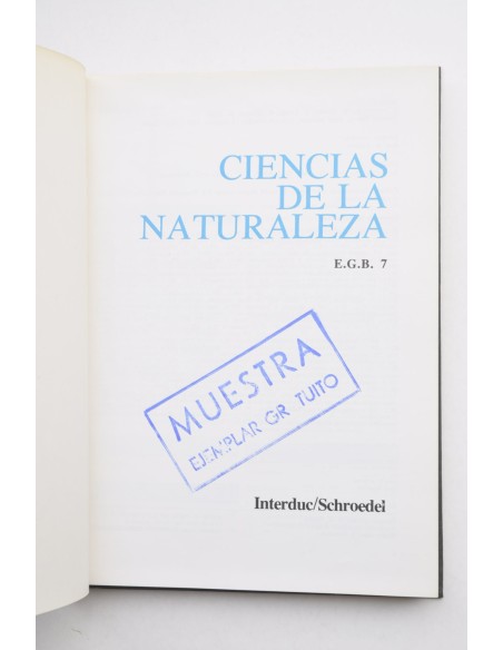 Ciencias de la Naturaleza. E.G.B. 7