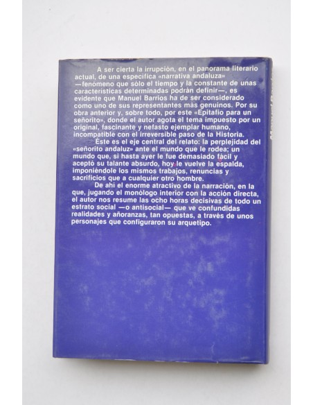 Epitafio para un señorito