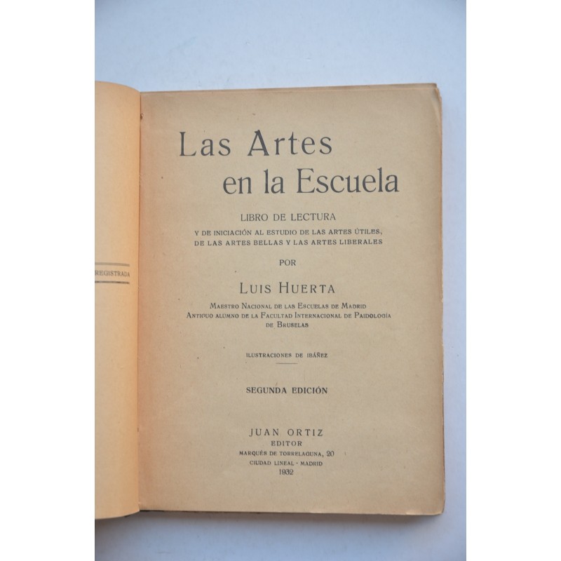 Las artes en la escuela. Libro de lectura