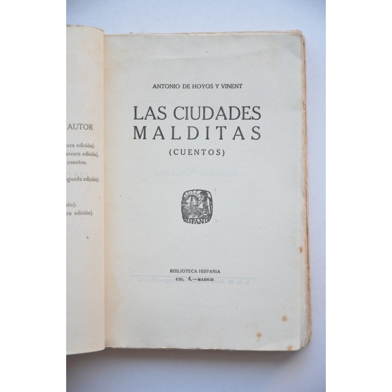 Las ciudades malditas. Cuentos