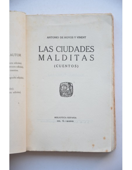 Las ciudades malditas. Cuentos