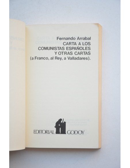 Cartas a los comunistas españoles y otras cartas