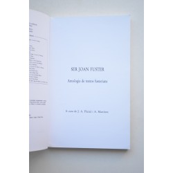 Ser Joan Fuster. Antología de textos fusterians 2