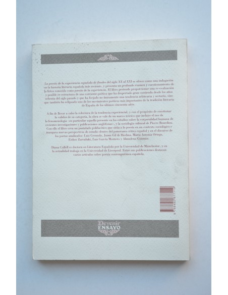 La poesía de la experiencia española de finales del siglo XX al XXI