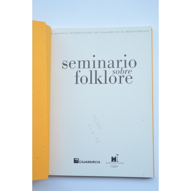 1º Seminario sobre folklore, 2001