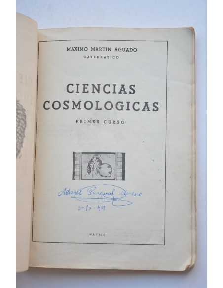 Ciencias cosmológicas. Primer curso