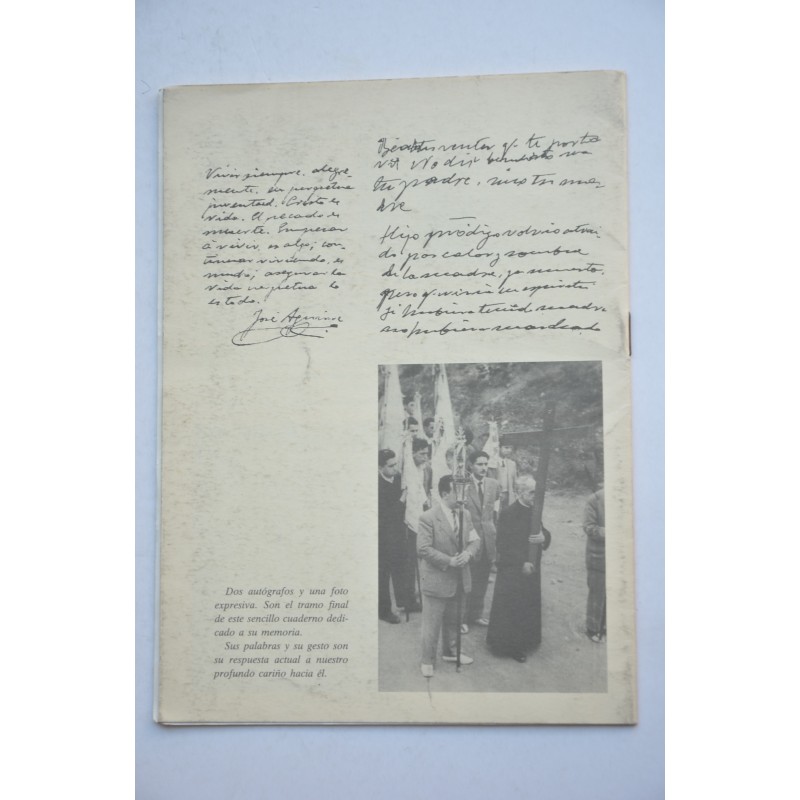 Jose Aguirre Cano. Sacerdote 1889 - 1989