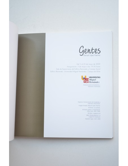 Gentes. Catálogo de exposiciones, 2009