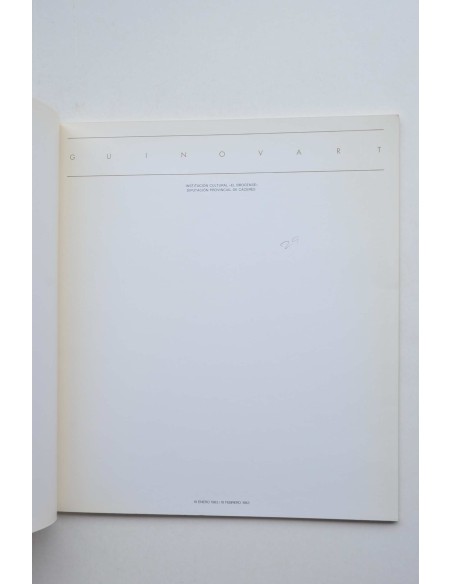 Guinovart. Catálogo de exposiciones. 1983