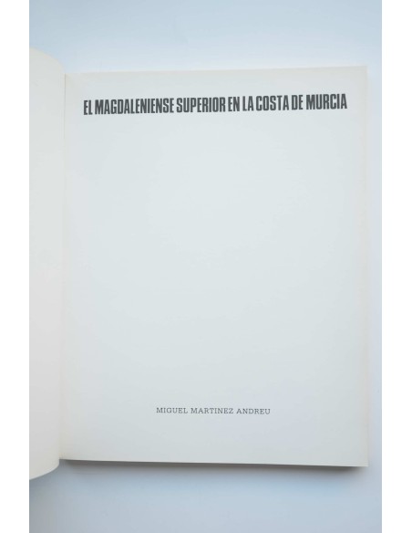 El magdaleniense superior en la costa de Murcia