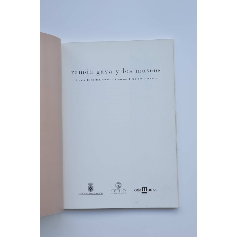 Ramón Gaya y los museos