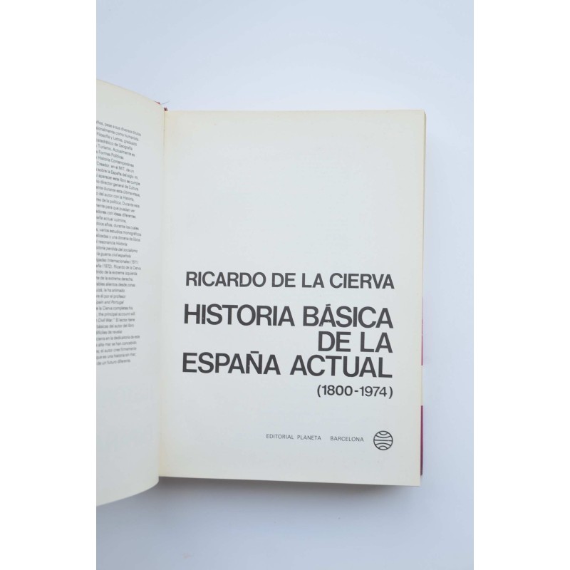 Historia básica de la España actual : 1800-1973