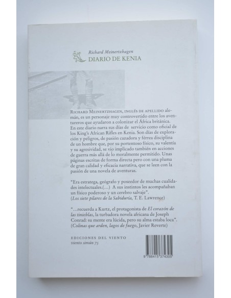 Diario de Kenia, 1902-1906